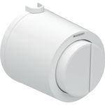 Pulsador a distancia Geberit serie 01. Neumático, para doble descarga, pulsador visto: Blanco alpino